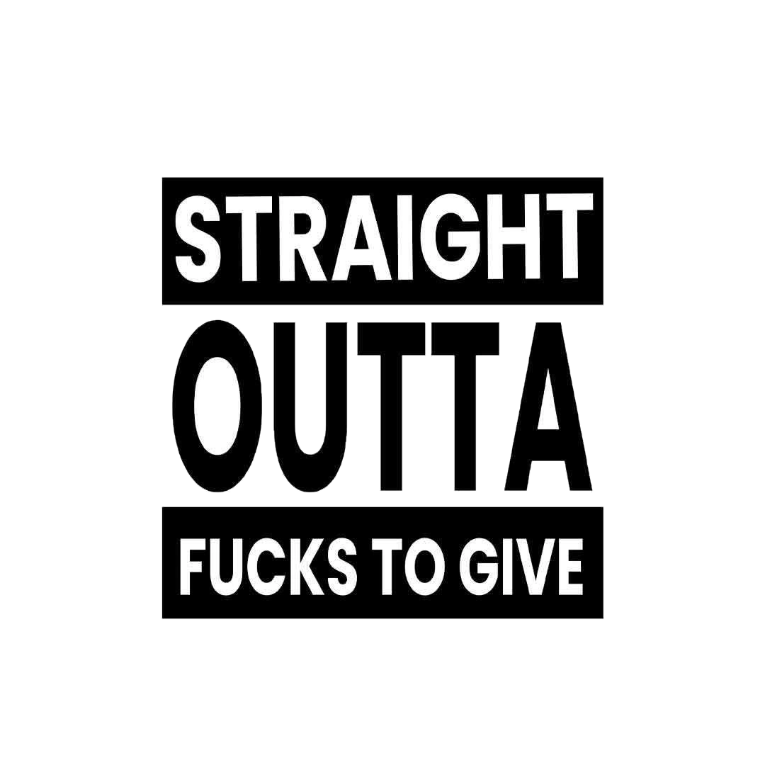 Outta fucks to give Sticker